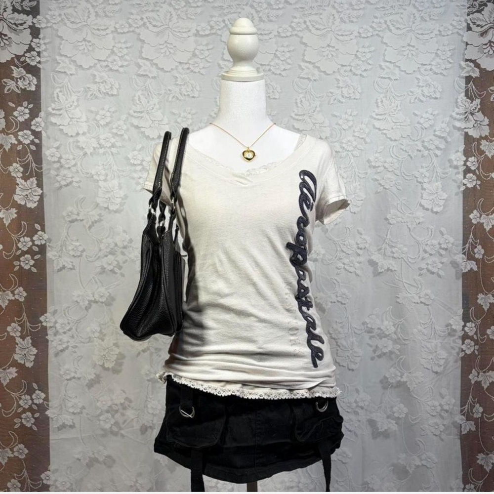 Aeropostale Classic White Tee